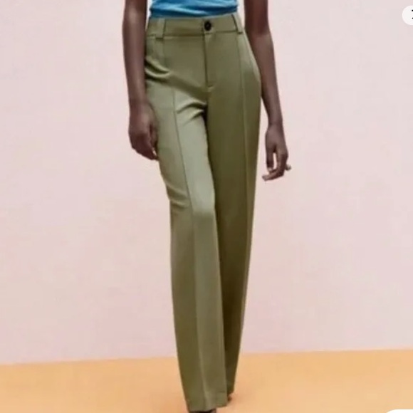 NWT Zara high waist pleated pants - Picture 2 of 4